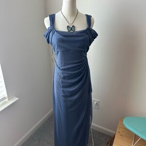 Cold Shoulder Evening Gown